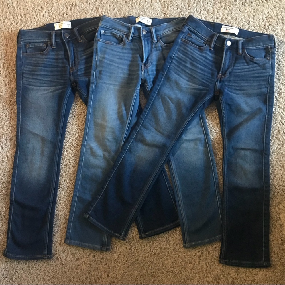 Lot Abercrombie Kids Skinny Jeans SZ 9/10 R
